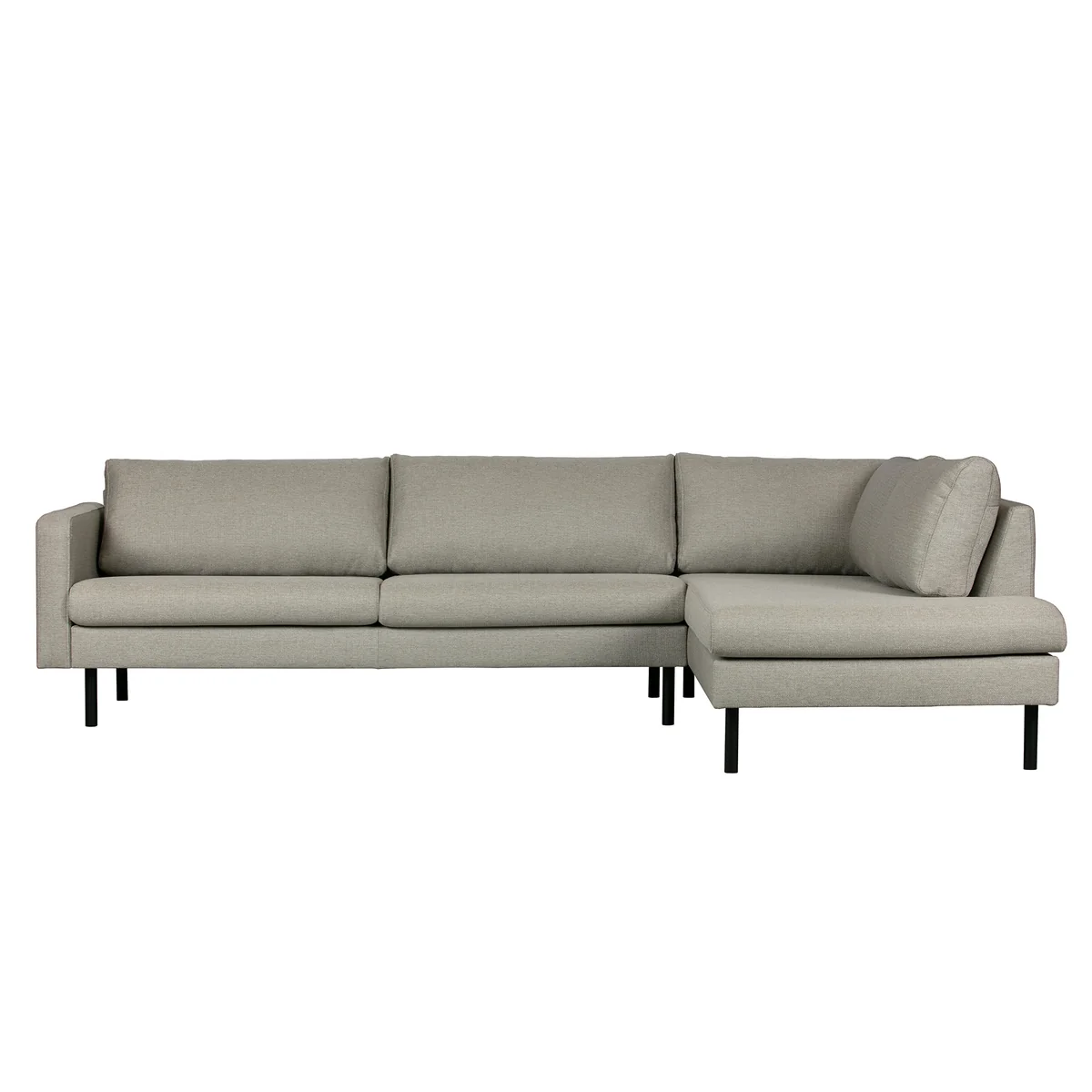 Nuuck - Mette Ecksofa, 282 x 92 cm, Recamiere rechts, hellgrau