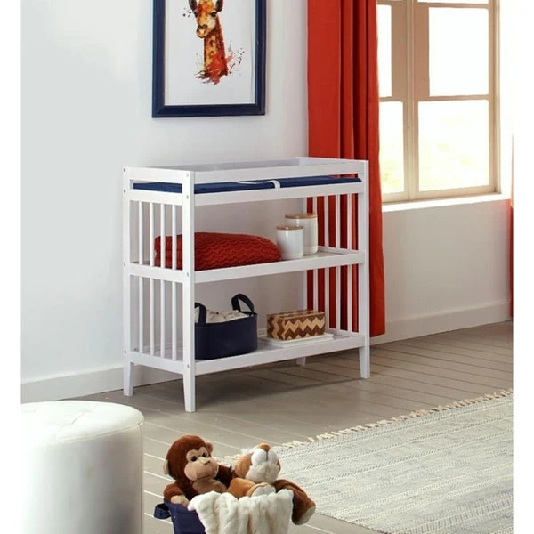 Taylor & Olive Echo White Changing Table with Pad