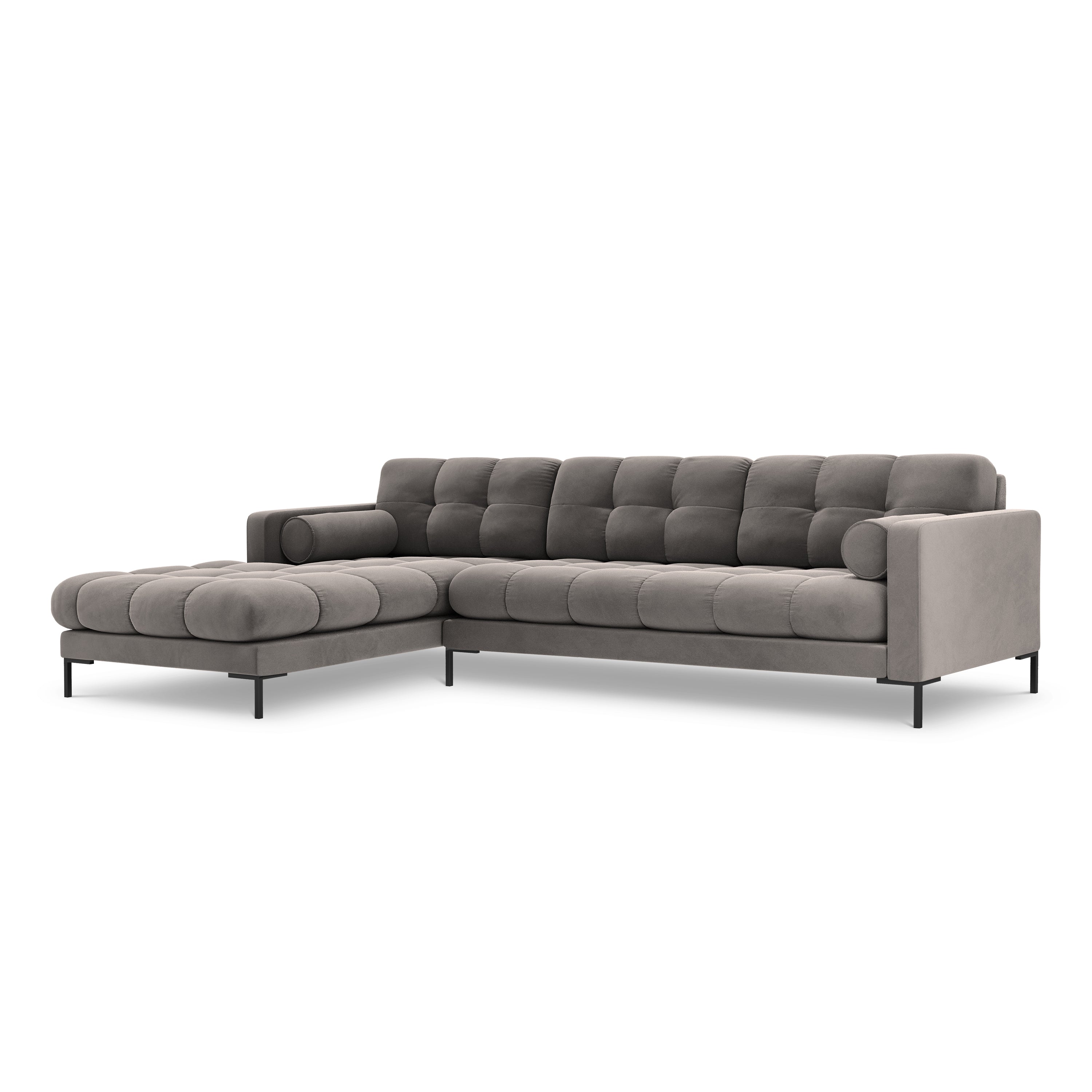 Cosmopolitan Design Bali Hoekbank met Chaise Longue Links - Lichtgrijs