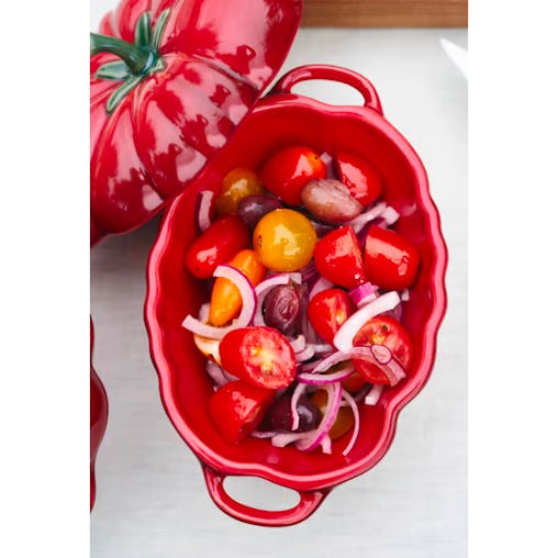 Staub Enamelled Cast Iron Tomato Cocotte 0.5L - Set of 4