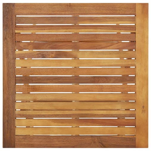 NNEVL 3 Piece Folding Garden Dining Set Solid Acacia Wood