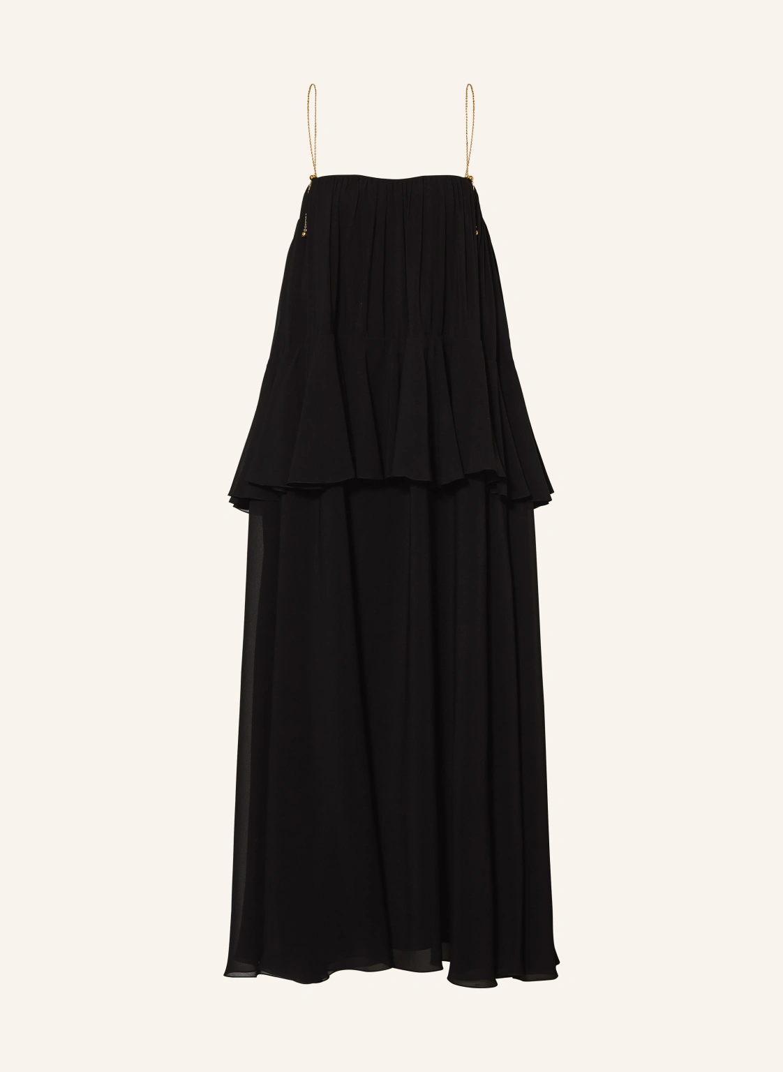 Chloé Seidenkleid mit Volants
