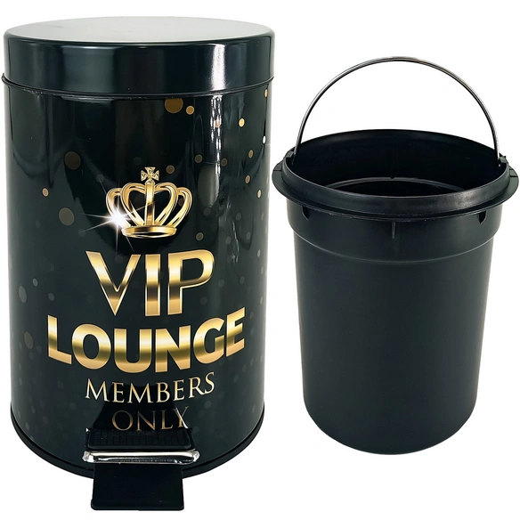 Kosmetikeimer »VIP Lounge«, 3,0L, Schwarz, Rund