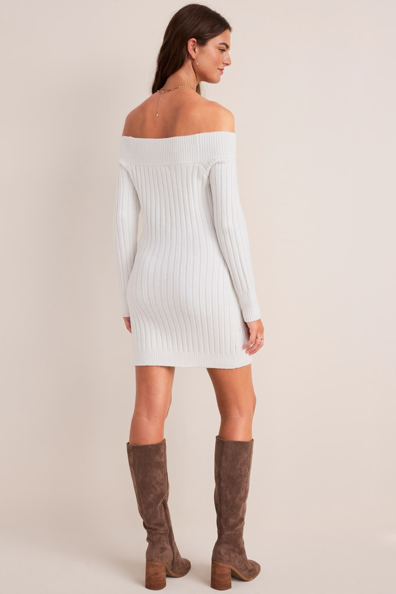 Emma Off the Shoulder Sweater Dress
