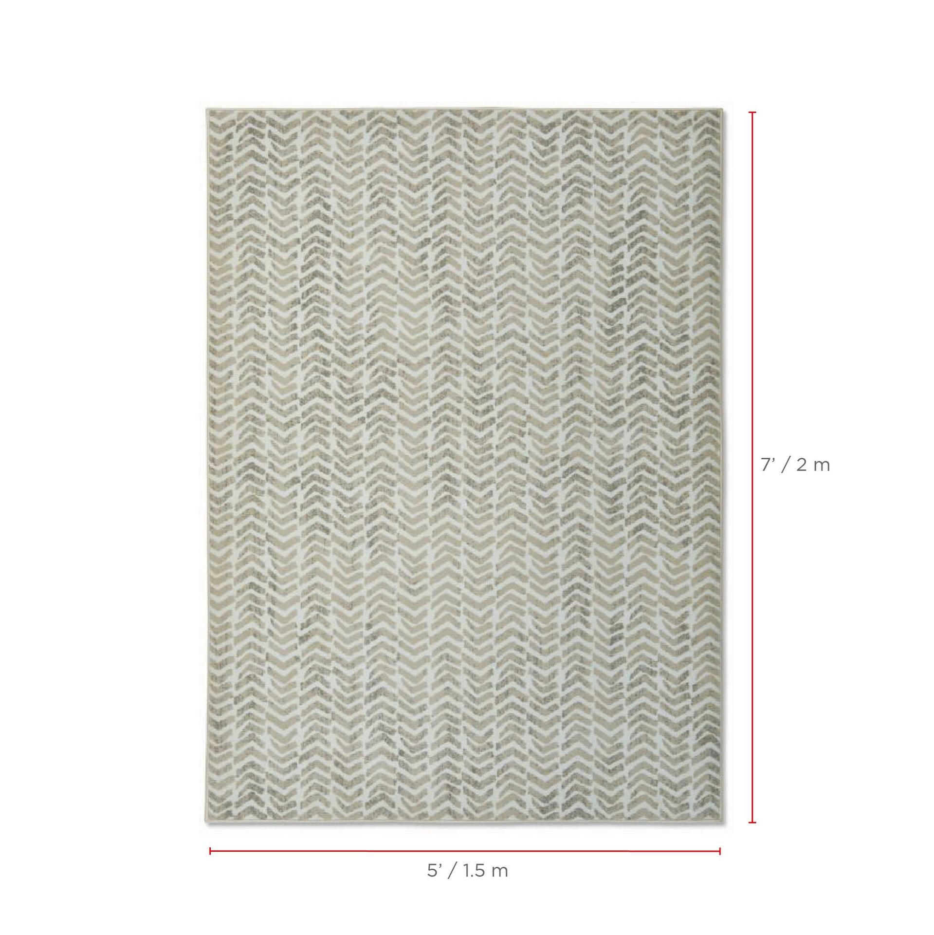 CANVAS Exeter Indoor Area Rug, Grey, 5-ft x 7-ft