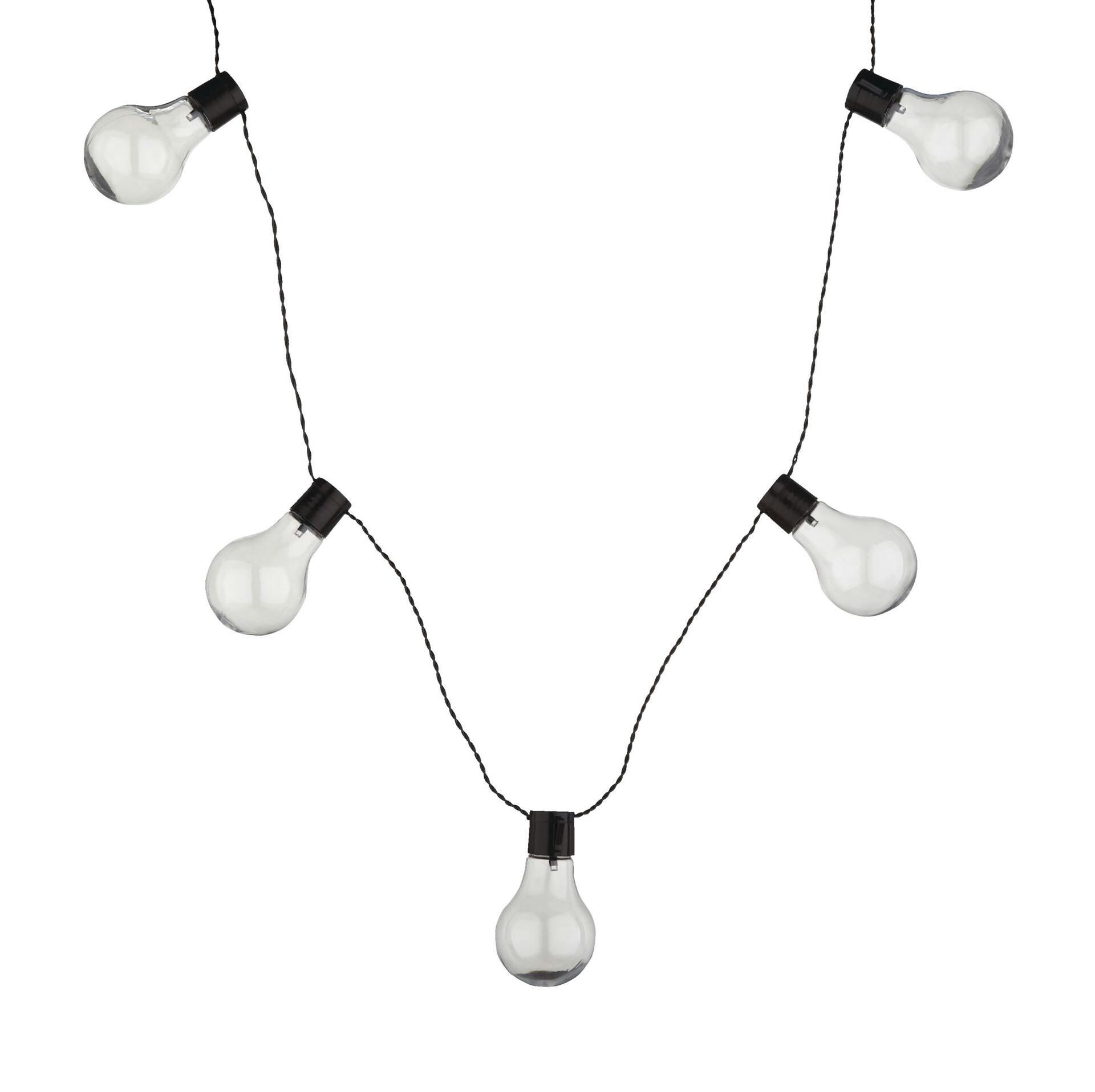 CANVAS Indoor/Outdoor Warm White LED Solar Hanlan Garden String Lights, 3.25-m