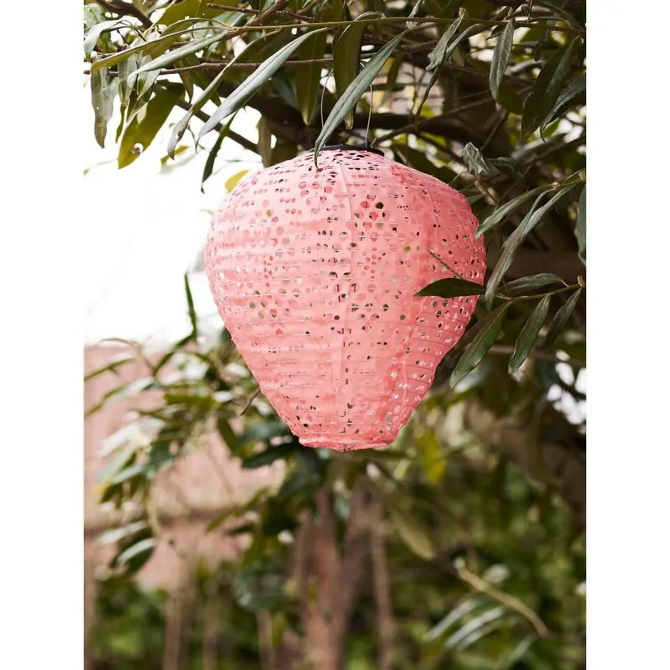 Hioshop Arna lantaarn oplaadbaar roze