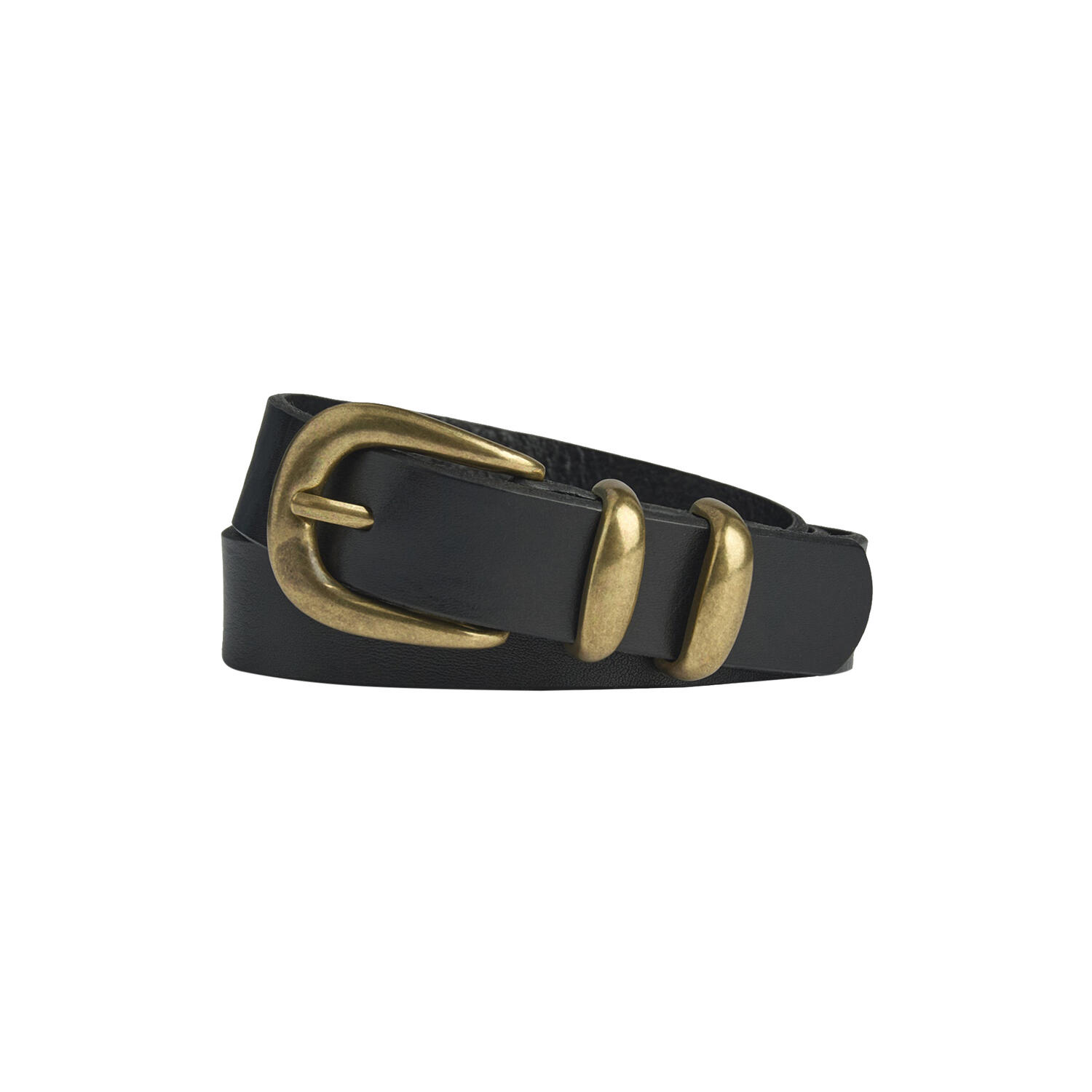 SionaMBG Belt, black w/br. gold