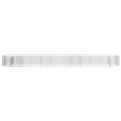 NNEVL Gabion Raised Bed Galvanised Iron 600x100x50 cm