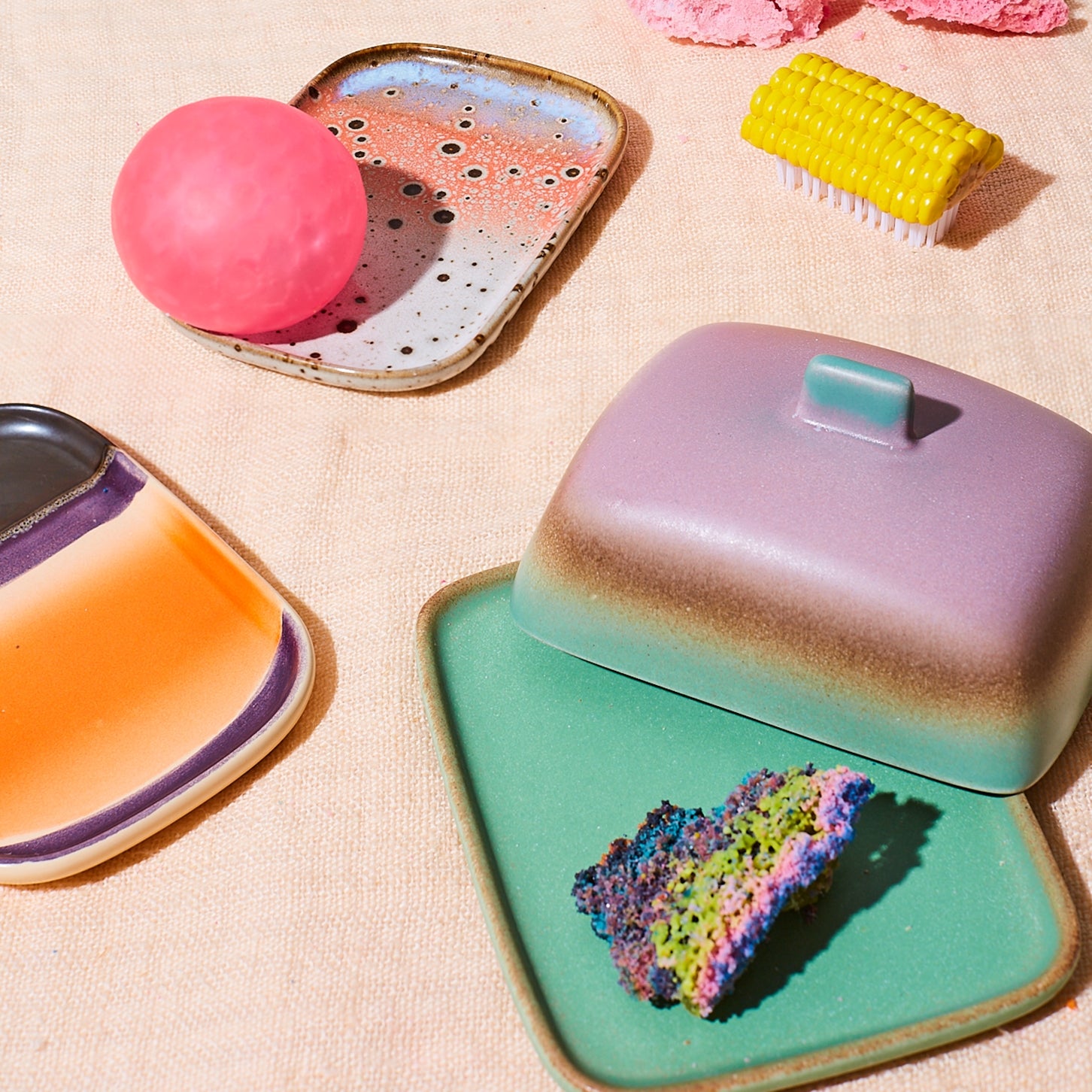 HKliving 70's Ceramics Botervloot - Mercury