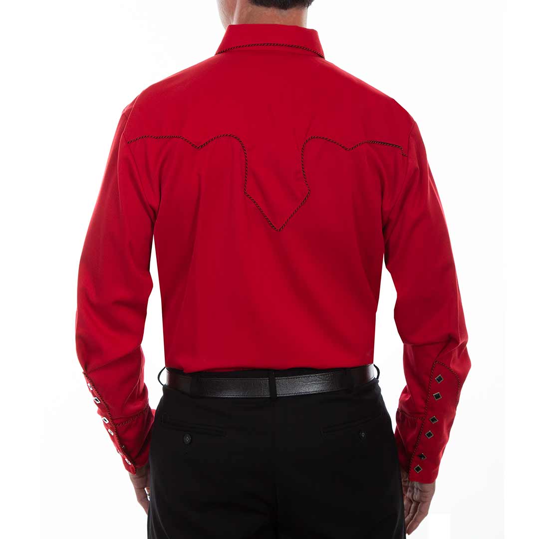 Мужская рубашка Scully в стиле вестерн с декором в виде леденца на палочке и застежкой-кнопкой