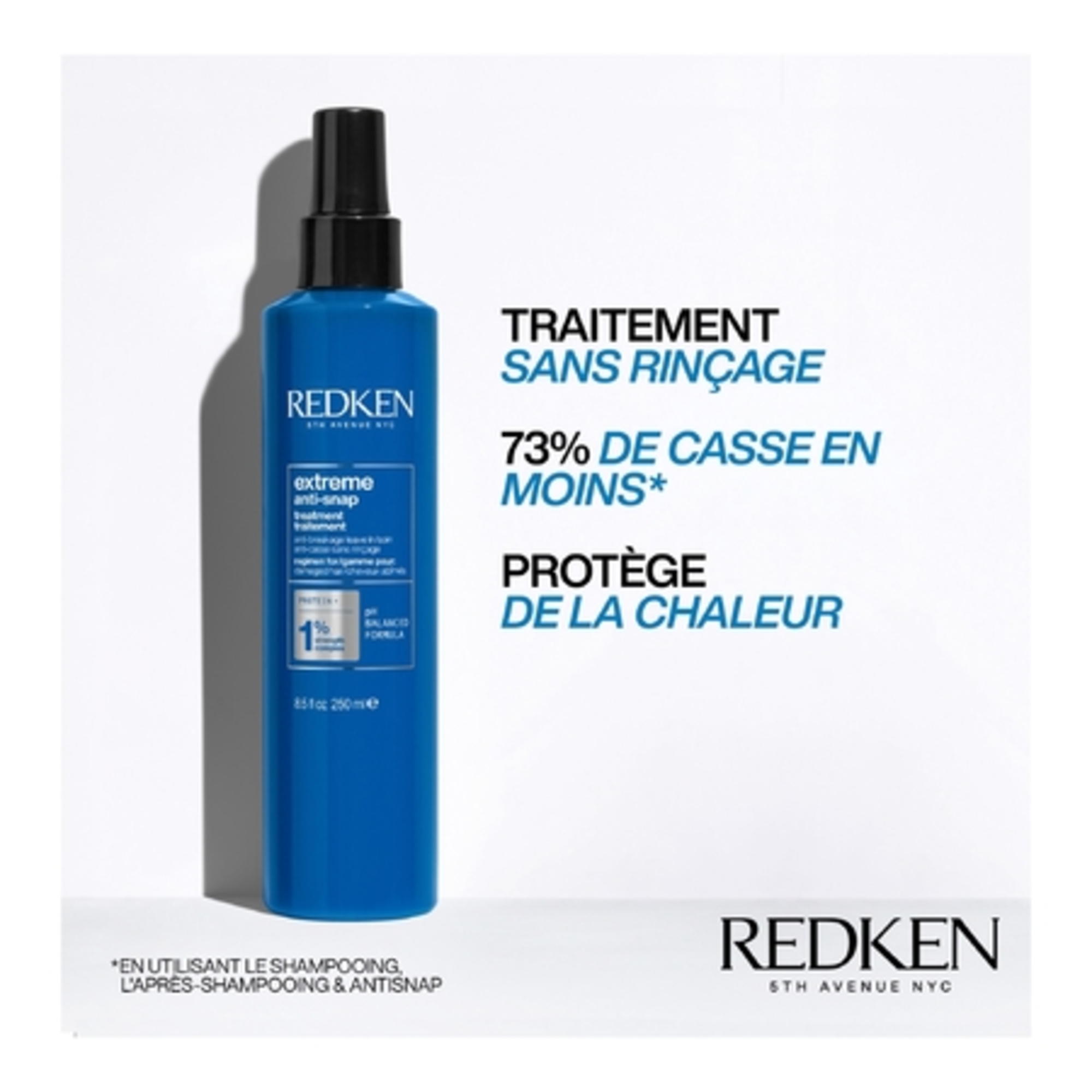 EXTREMESoin sans rinçage Anti-Snap protection anti-casse cheveux fragilisés