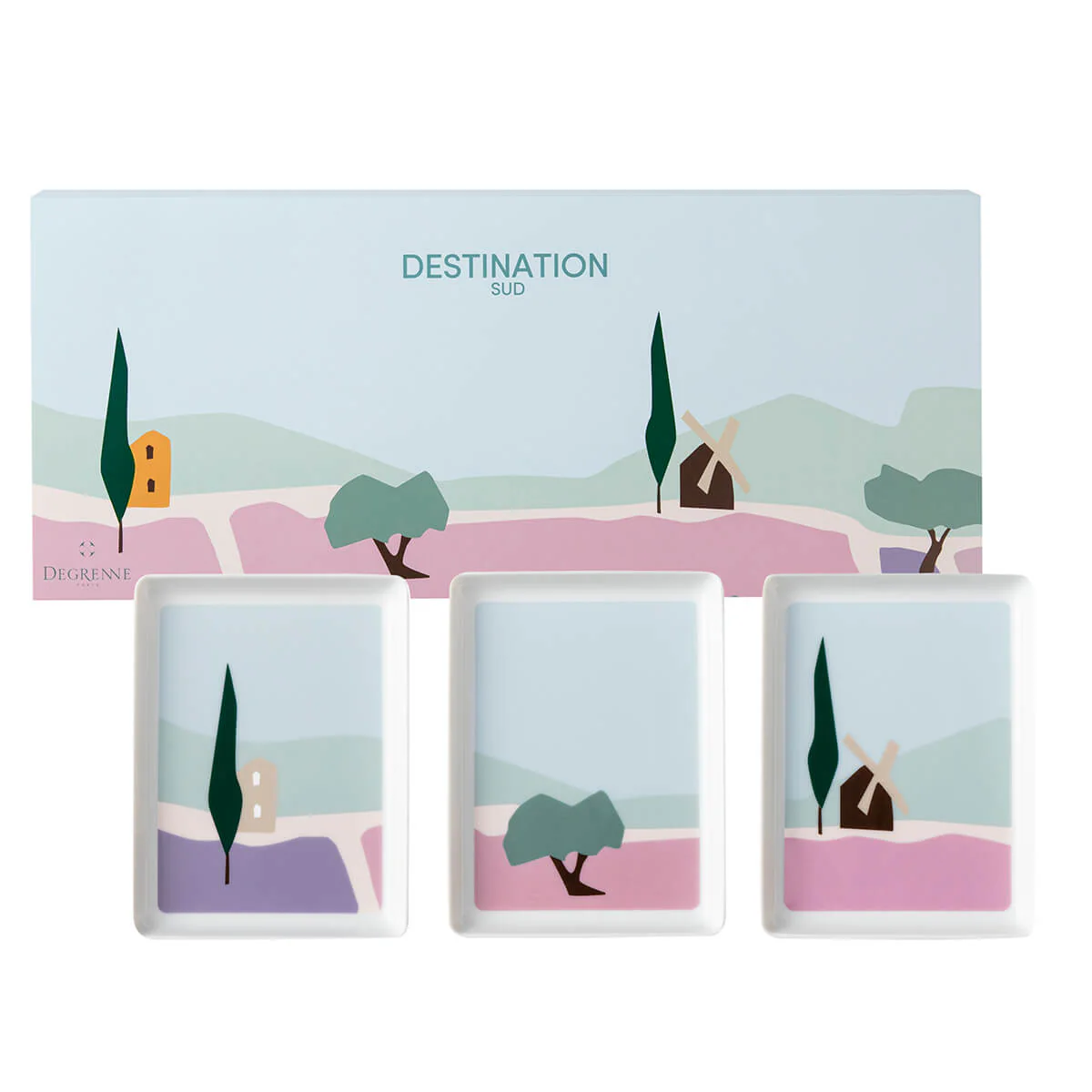 Coffret 3 petits plateaux