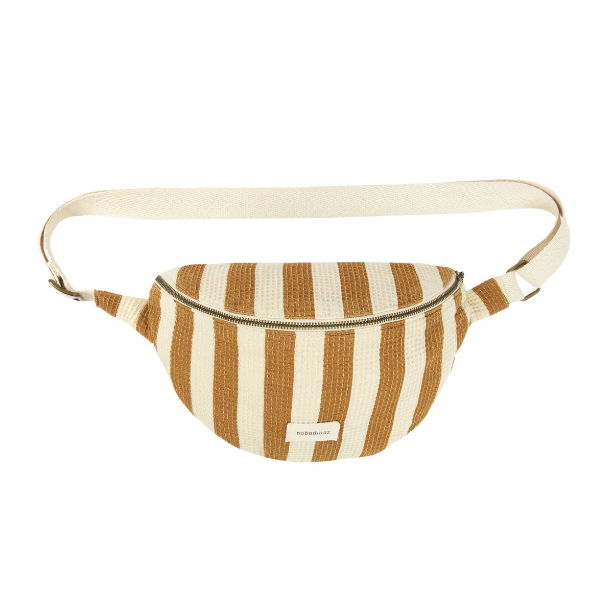 Nobodinoz - Portofino Gürteltasche, honey stripes waffle