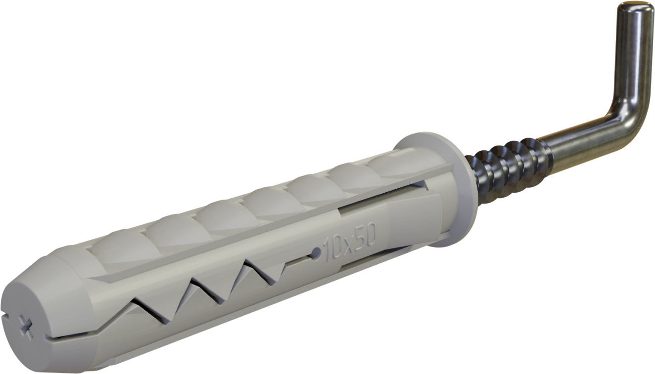 Kołek rozporowy z hakiem prostym KHP koszulka: ø6x30mm , hak: ø4x40mm STALCO KHP - 6