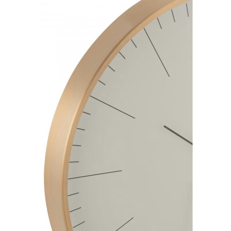 GERBERT - Horloge aluminium or H40cm