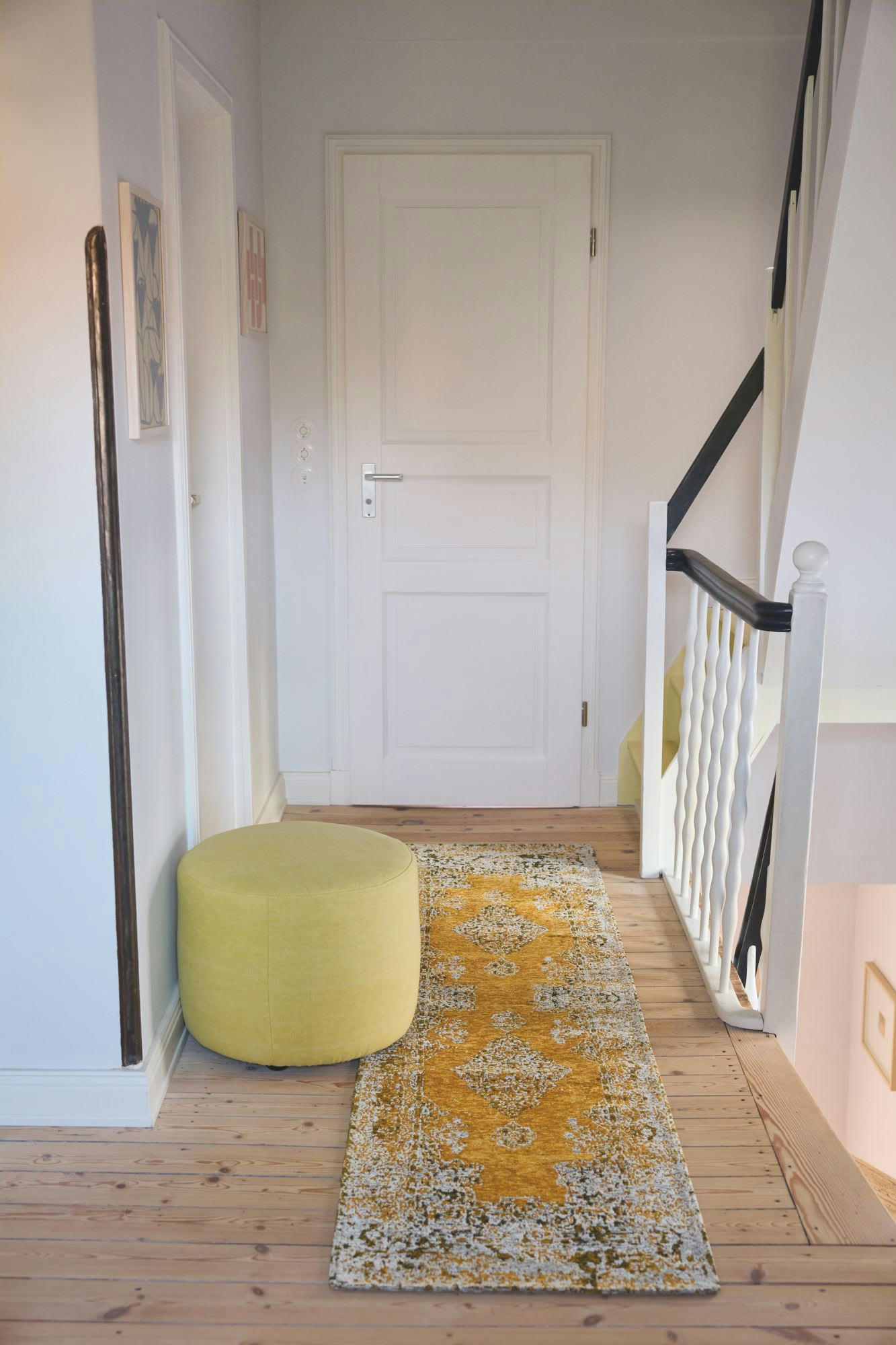 FUNKY ORIENT - Tapis d'orient vintage tissé plat or 075x290 cm