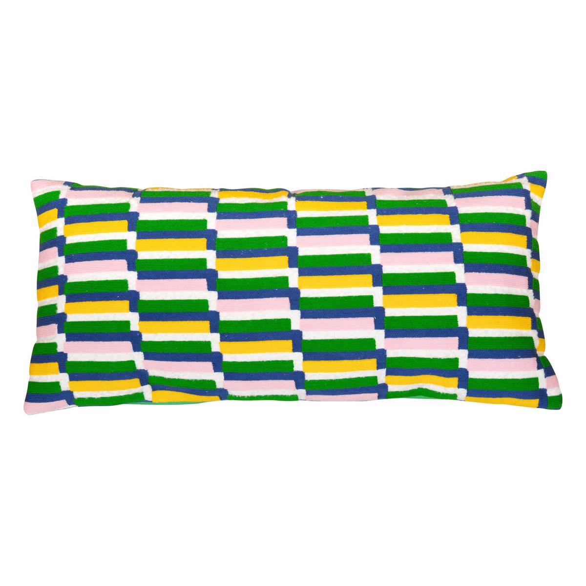 Embroidered cushion "Disso" Multicolored, 35x75 cm
