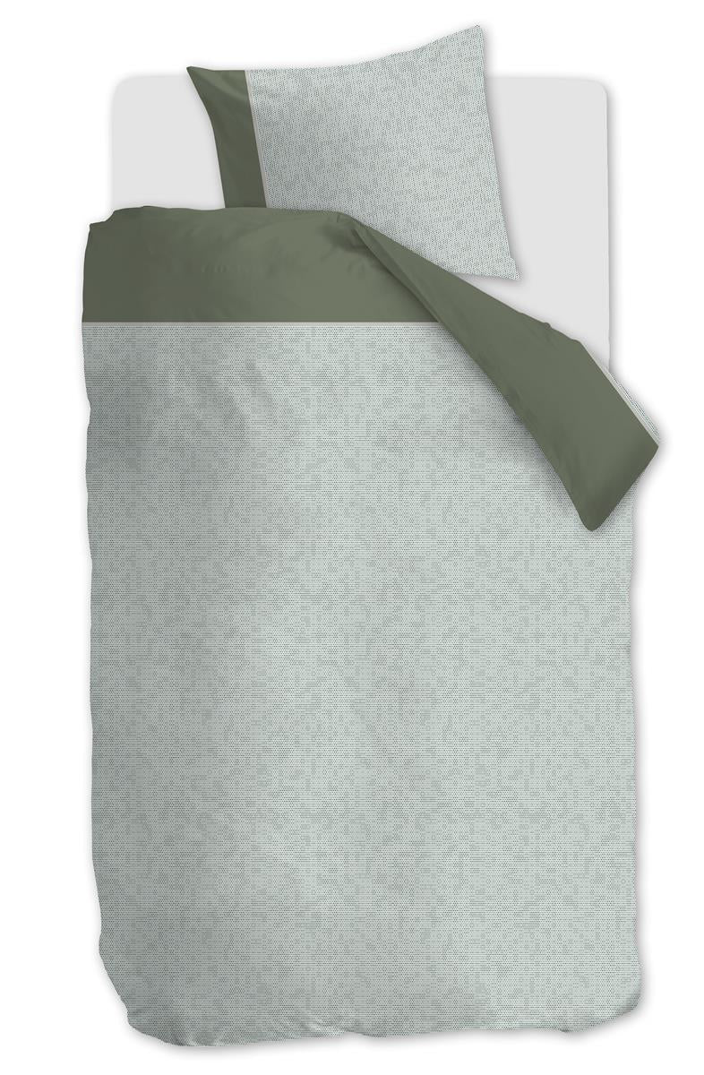 Silvana dekbedovertrek Laurel - 140x200/220 cm - groen