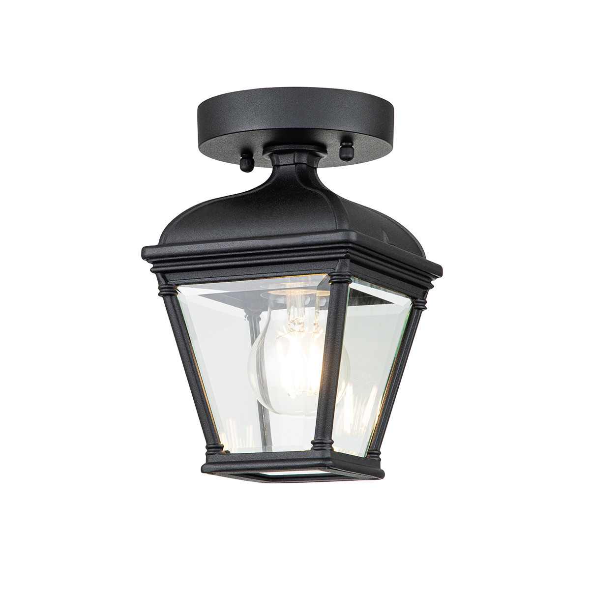 Lampa sufitowa zewnętrzna Bayview czarna 1 x E27 x 60W IP44 Elstead