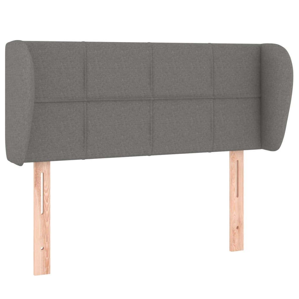 Wezgłowie Szary 93 x 23 x 78/88 cm Tkanina vidaXL