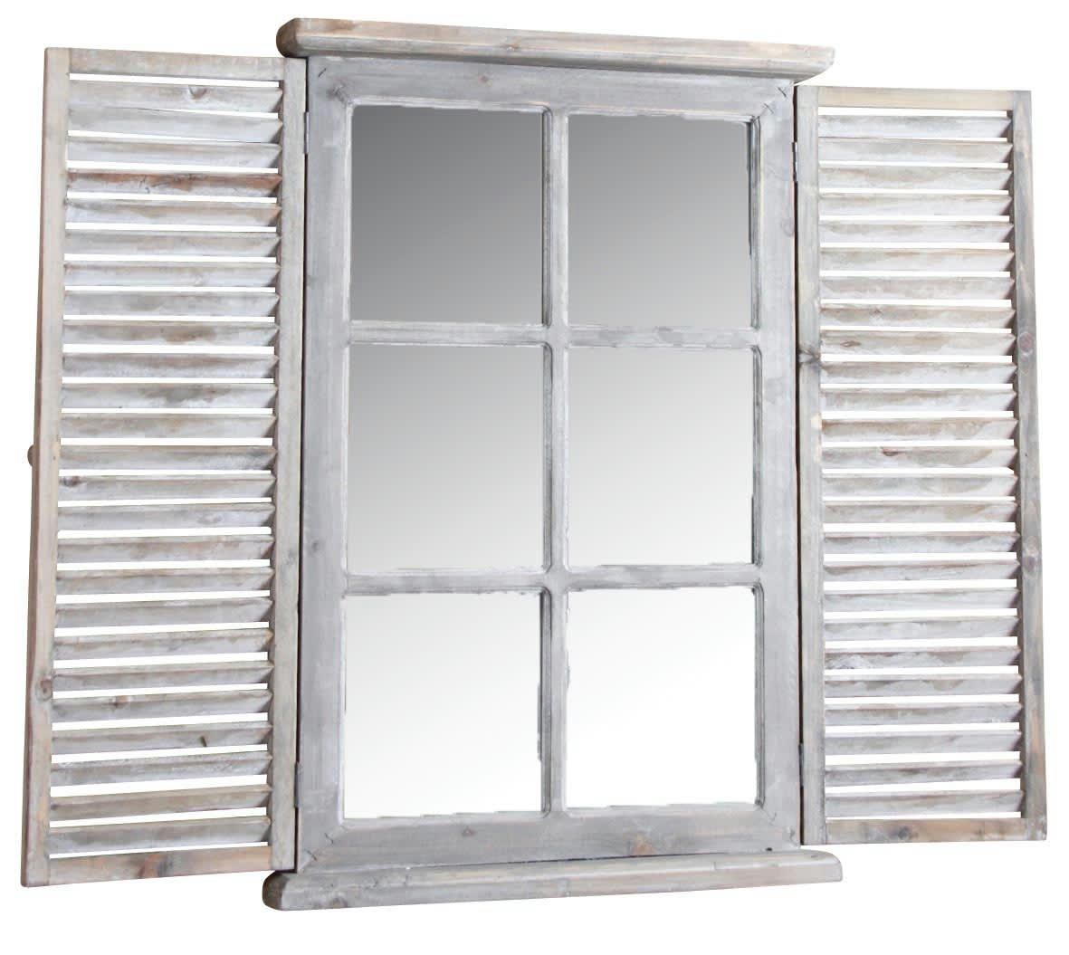 - Miroir en bois teinté vieilli taille 2