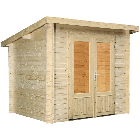 Gartenhaus »Lüttich«, Holz, BxHxT: 240 x 222 x 240 cm (Außenmaße inkl. Dachüberstand)
