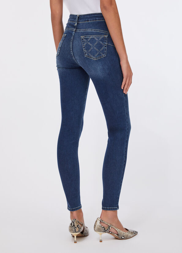 Jeans skinny a vita alta