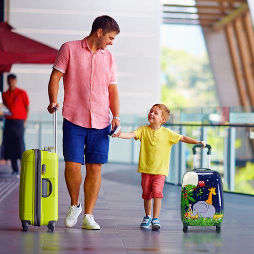 NNECW 2 Pieces Kids Carry On Luggage Set with Spinner Wheels