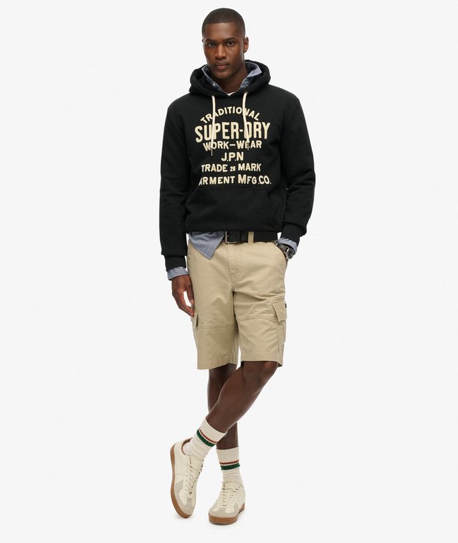 Workwear Flock Graphic Hoodie