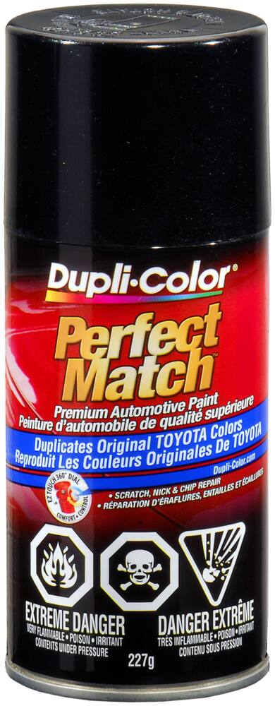 Dupli-Color Perfect Match Premium Acrylic Lacquer Automotive Aerosol Spray Paint, Black Mica (209), 227-g