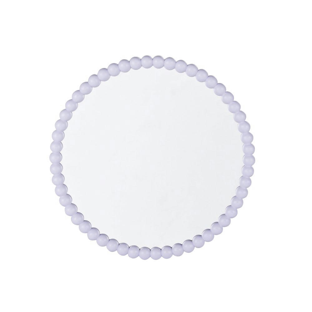 WAHIBA - Miroir rond en résine violette D32
