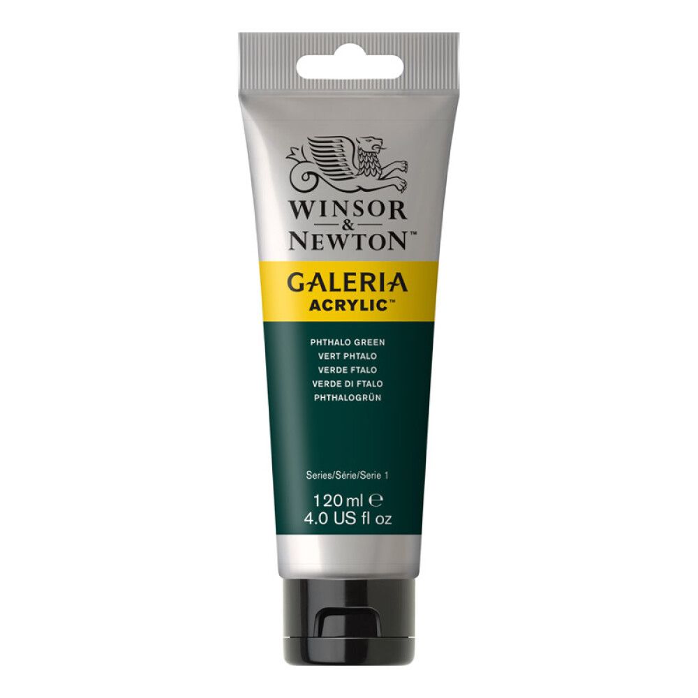 AKRYLFARGE W&N GALERIA NR 522 PHATALO GRØNN 120ML