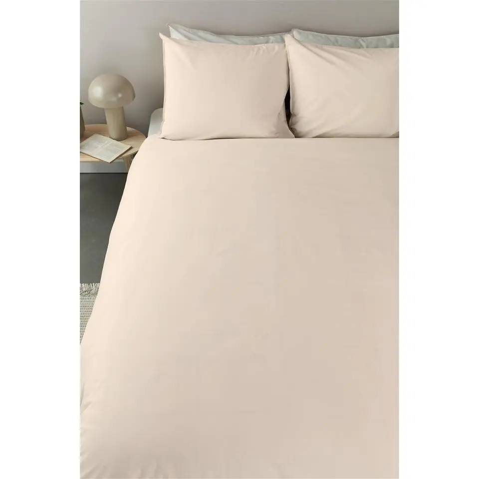 Ambiante Bamboo Uni dekbedovertrek - 140x200/220 - Zand