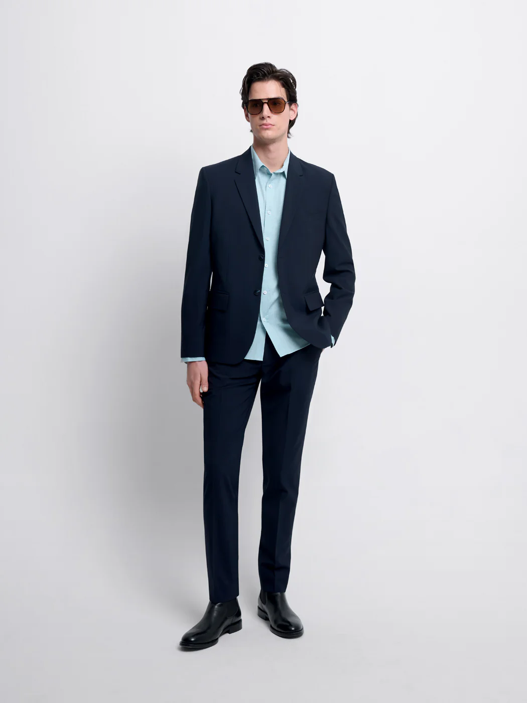 Pantalon de costume extraslim en laine