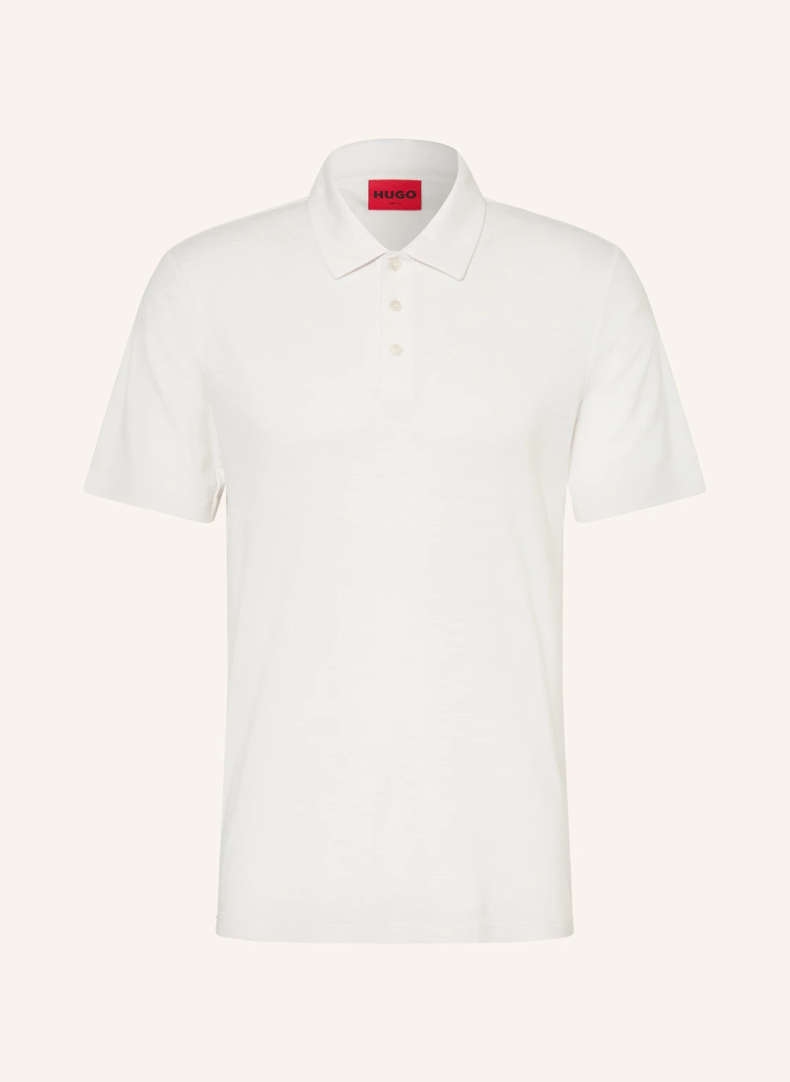 HUGO Jersey-Poloshirt DULINEN Slim Fit mit Leinen