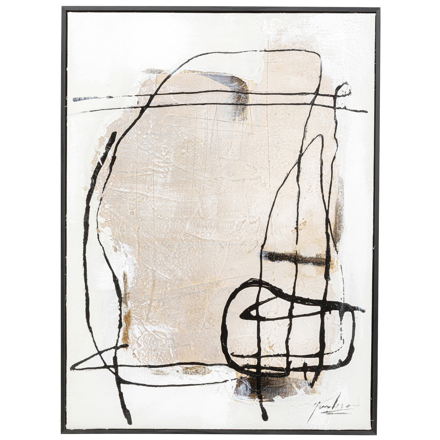 Schilderij Frame Dust 55x75cm grijs Kare Design