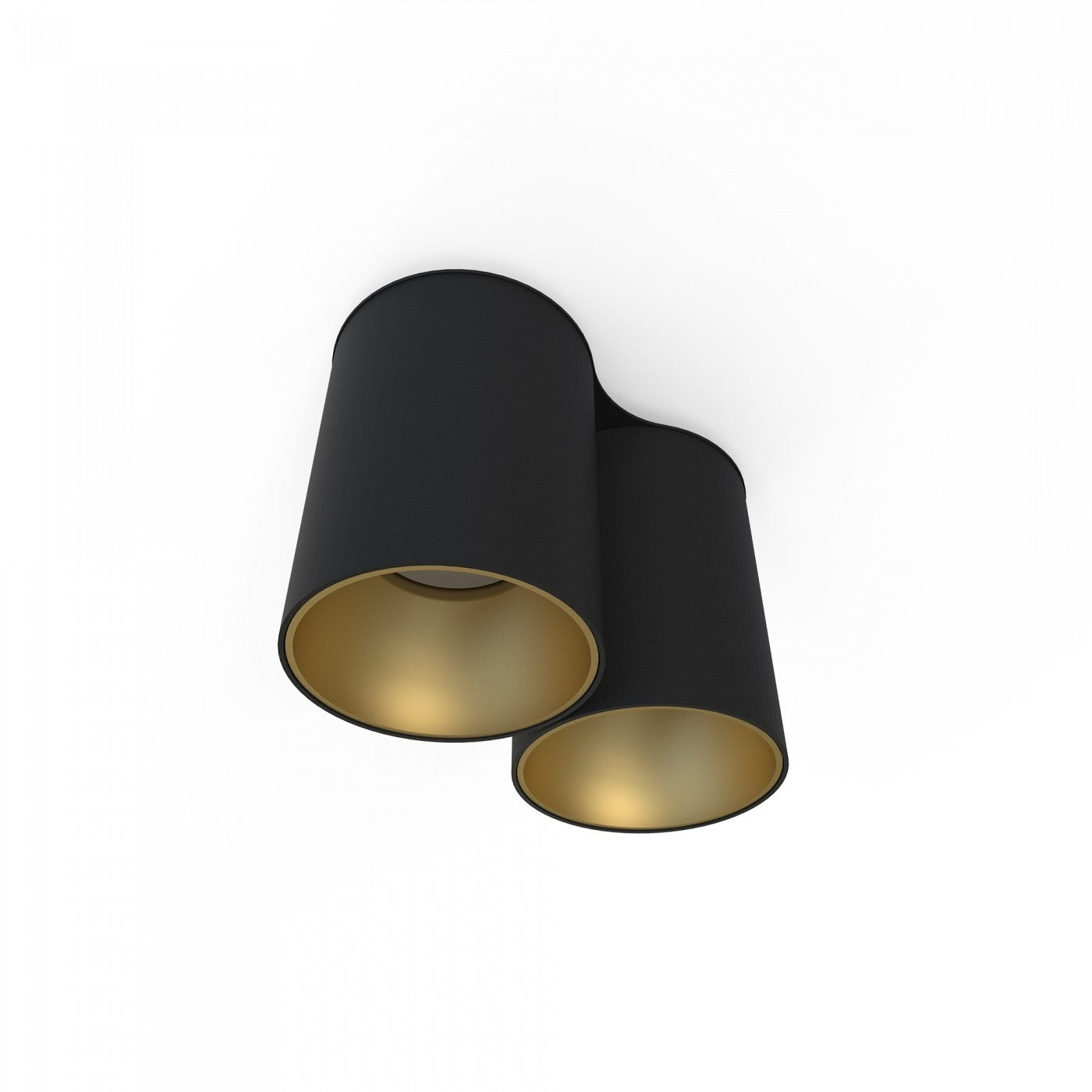 Nowodvorski spot Eye - 2 lichts - 18 x 13  cm - zwart - goud