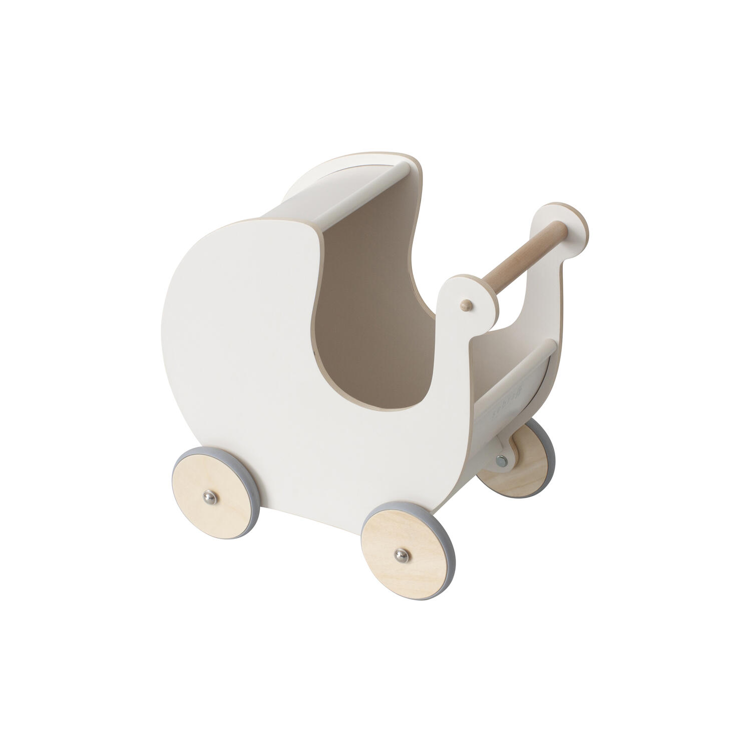 Dukkevogn, classic white