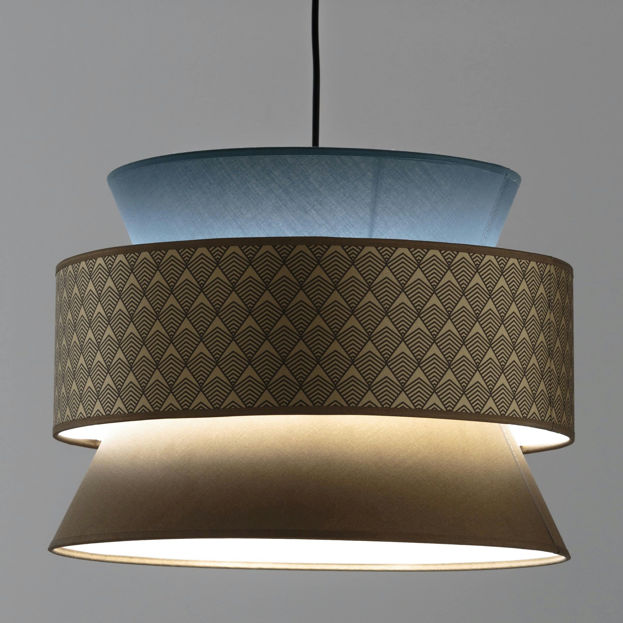 Suspension / Abat-jour double Ø40 cm, Dolkie