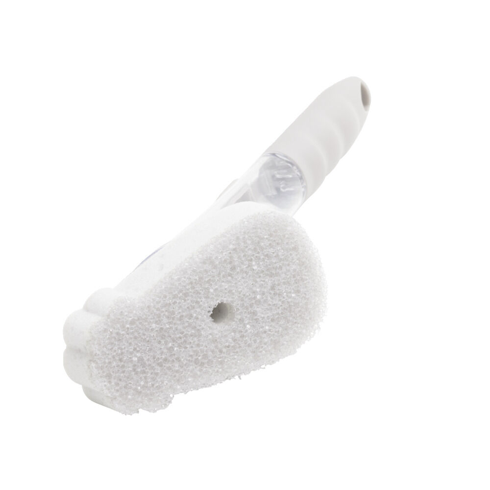 Brosse de nettoyage en mousse avec distributeur de savon intégré L27,5cm