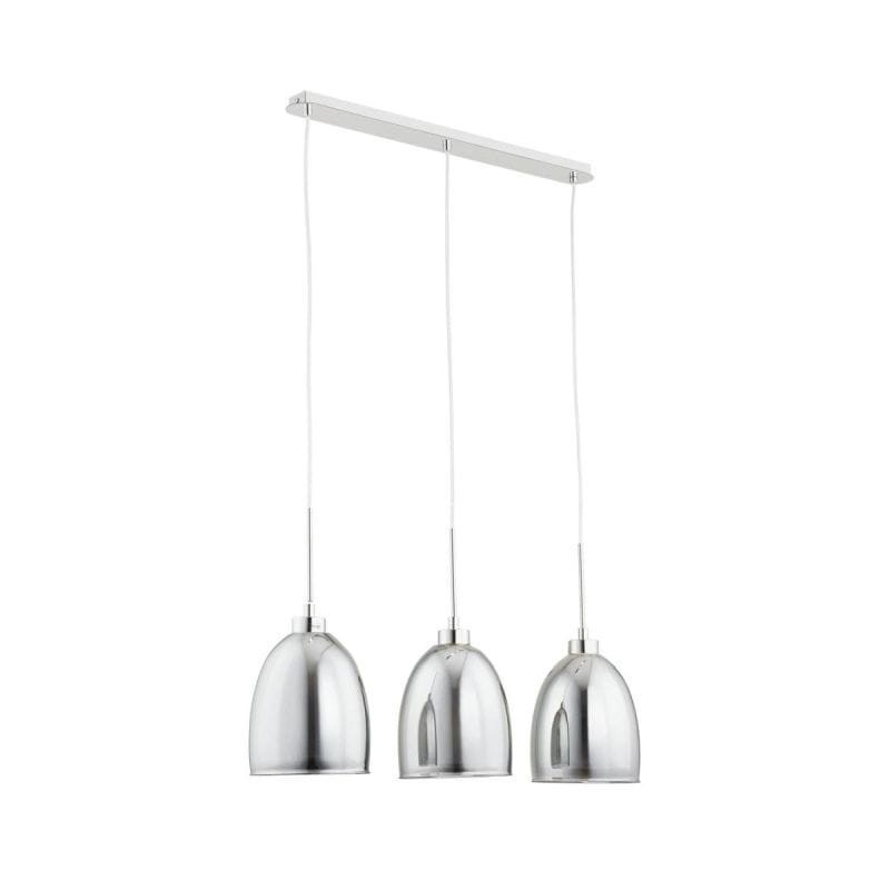Lampa wisząca chromowana-grafit Ronda 3xE27x60W wym: 100x70x18 cm Alfa