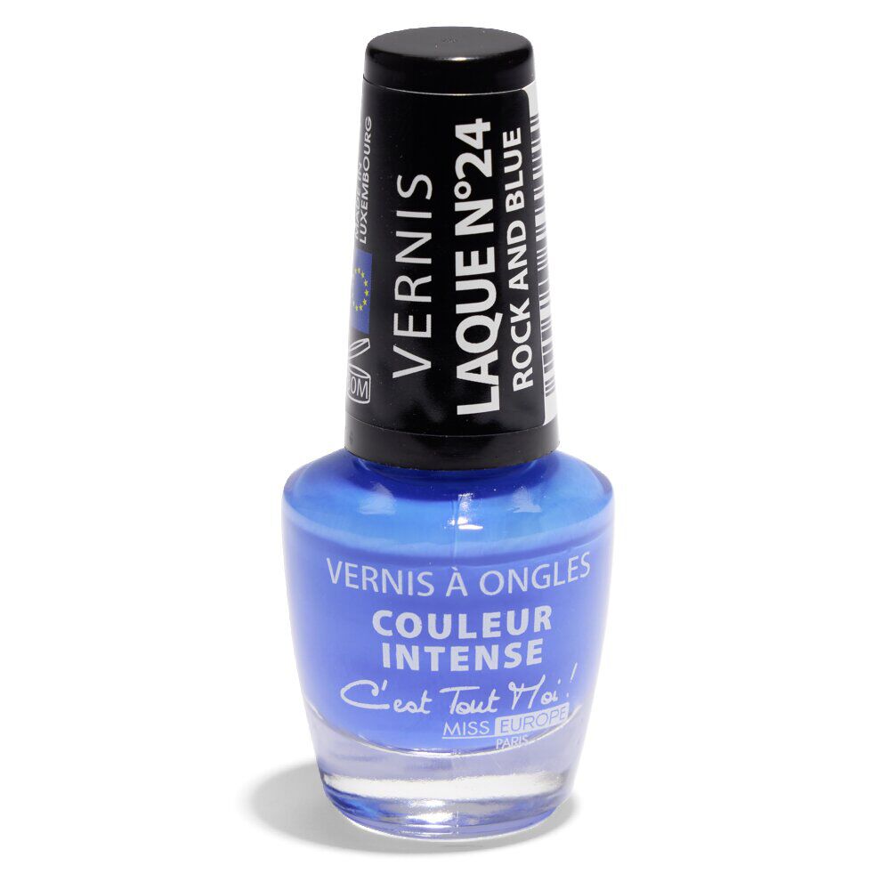Vernis à ongles métallisé N°04 bleu clair