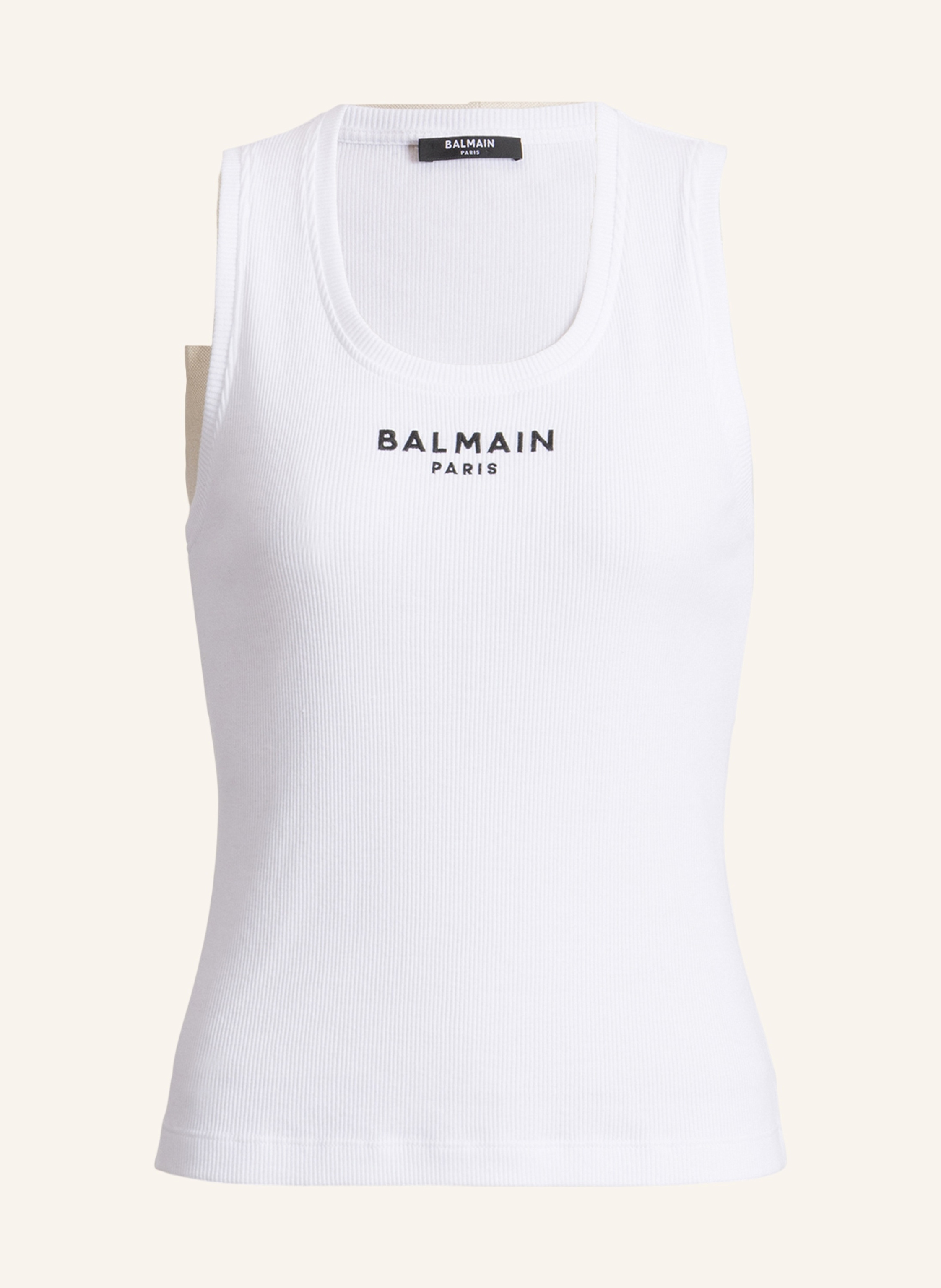 BALMAIN Tanktop mit Balmain Paris-Stickerei