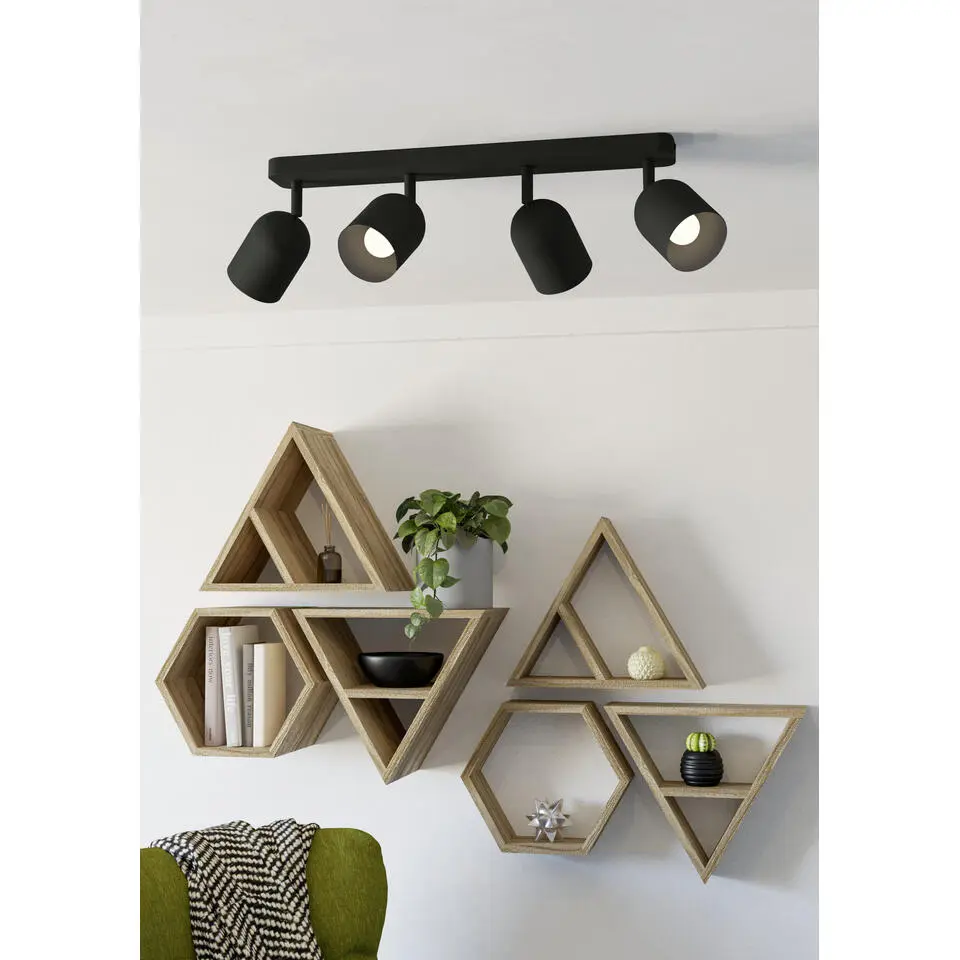 EGLO Tilston Spot - E14 - 58 cm - Zwart - Kantelbaar