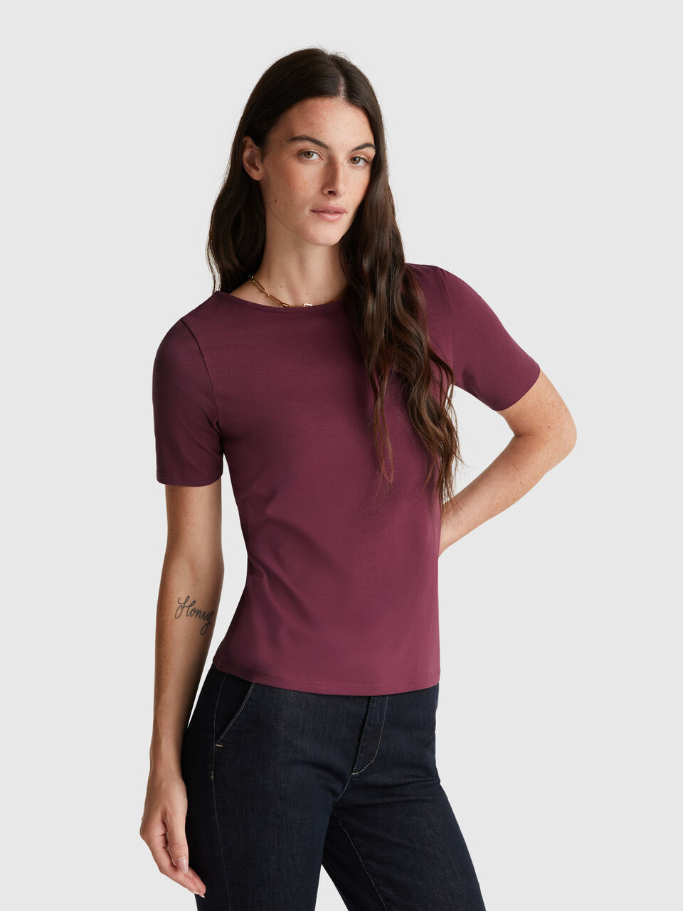 Slim fit reversible t-shirt