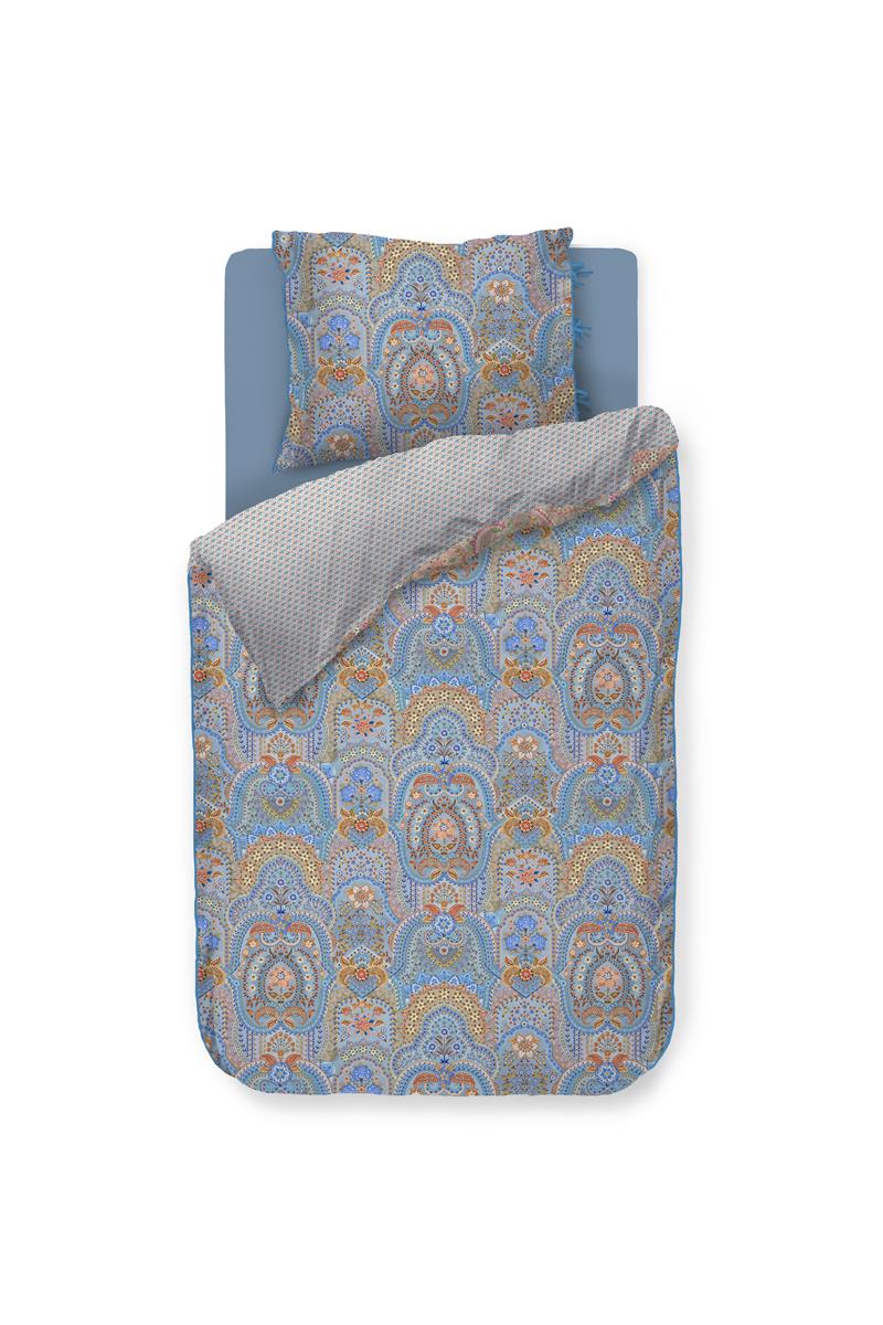 Pip Studio dekbedovertrek Jabali Flower - 140x200/220 cm - blauw