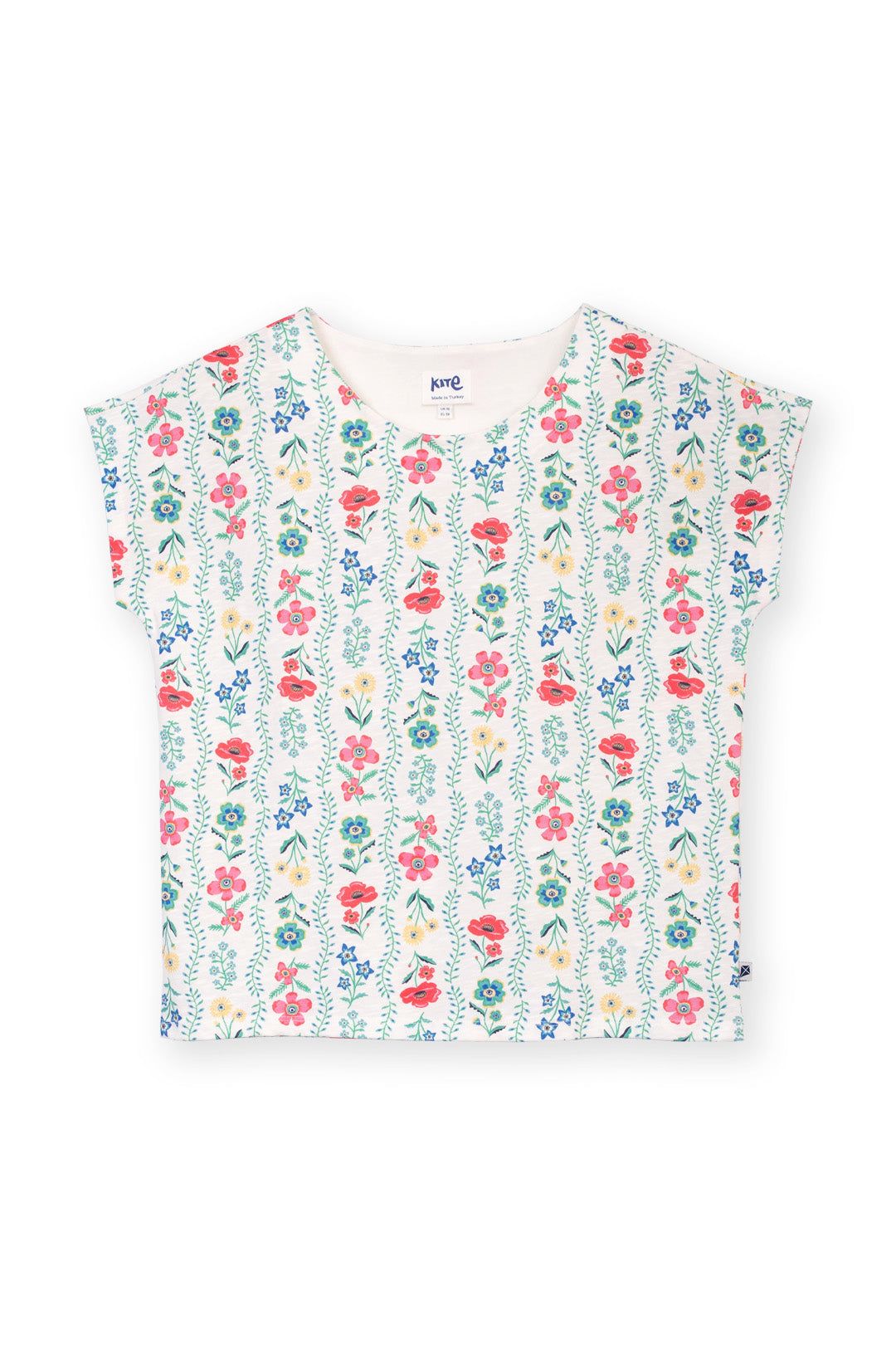 Kite Alum Slub Jersey Top Flower Press