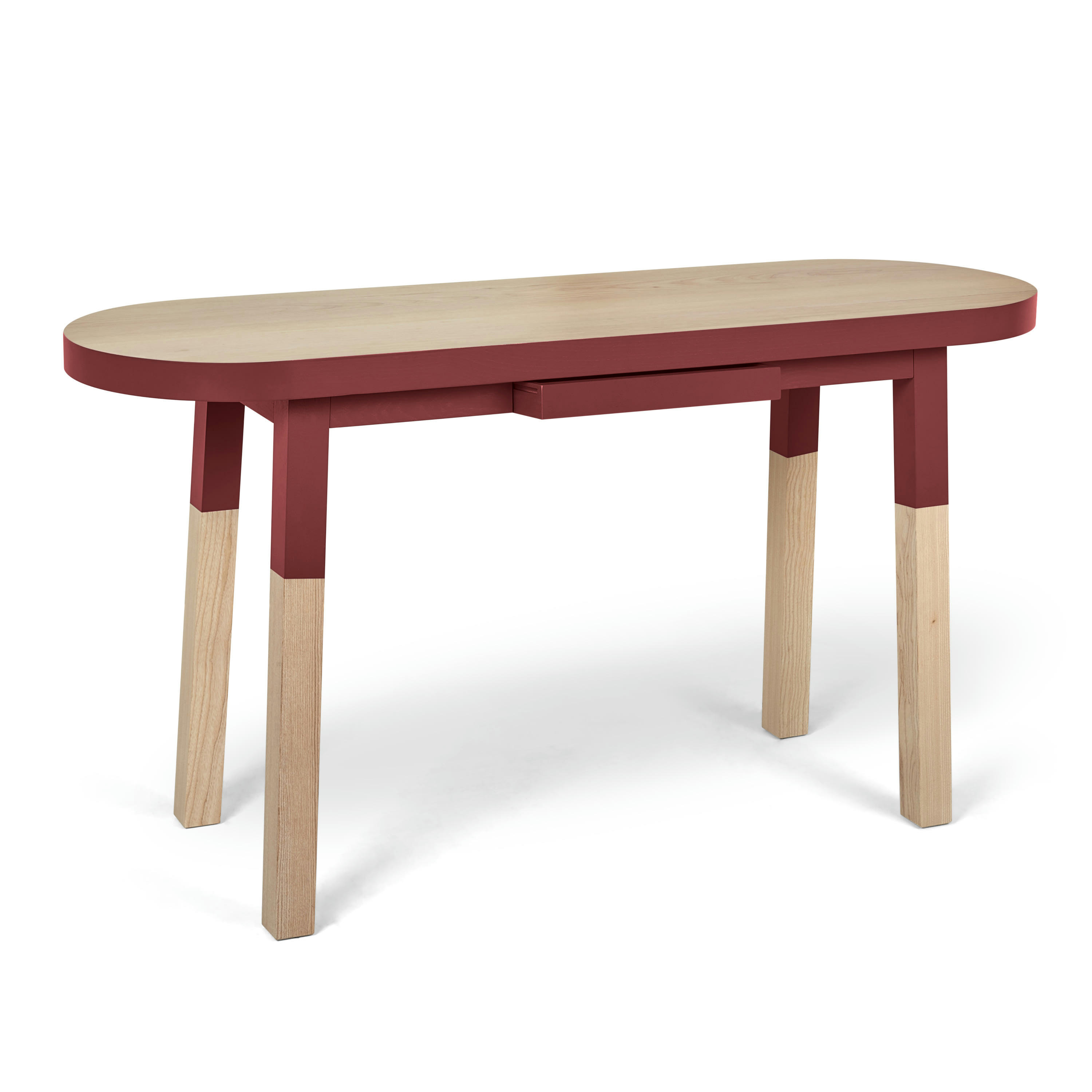 EGEE - Bureau Console 100 cm, 100% frêne massif