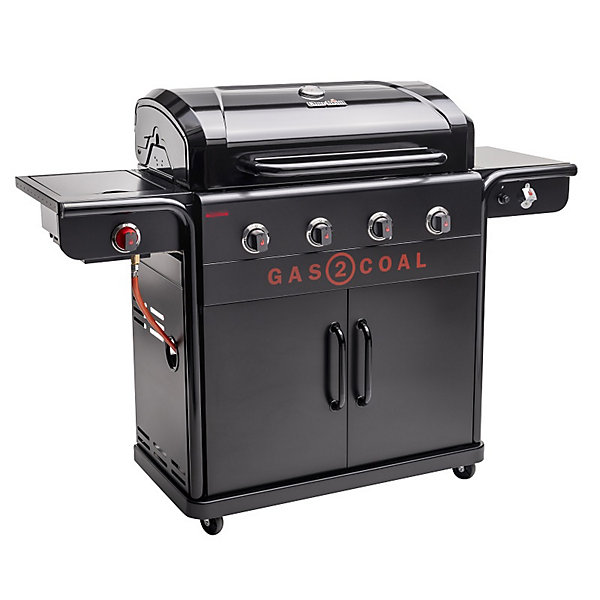 Barbecue gaz et charbon CHAR-BROIL Gas2Coal 440 édition Spéciale avec Plancha